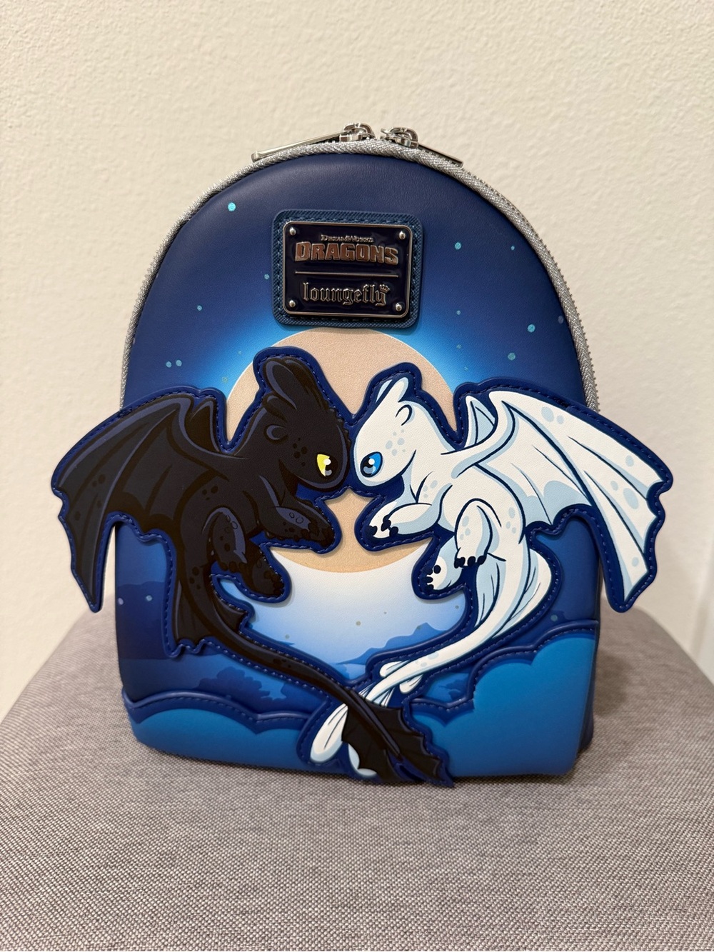 NWT! How to Train Your Dragon Toothless and Light Fury Mini Backpack Loungefly